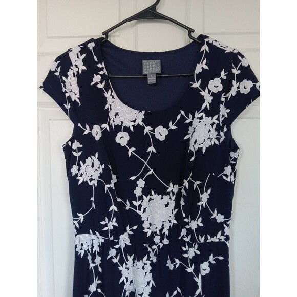 Rabbit Rabbit Rabbit Design Cap Sleeve Fit Flare Women’s Dress Sz 6 - Picture 5 of 13